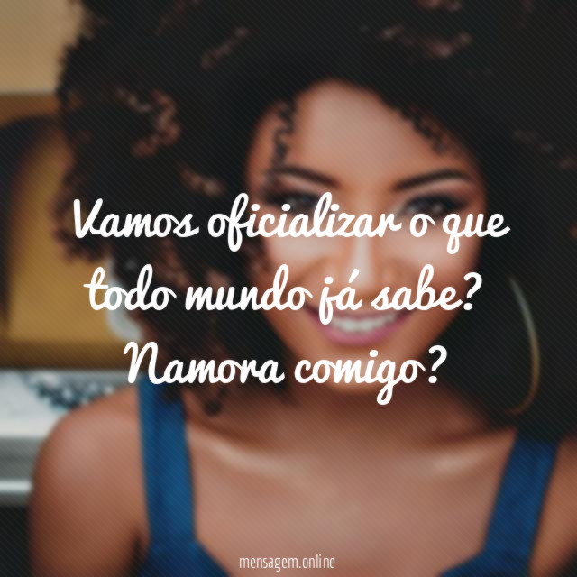 Vamos oficializar o que todo mundo já sabe
