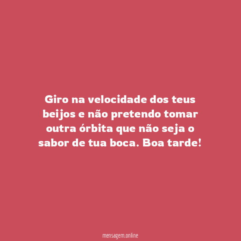 Velocidade dos teus beijos
