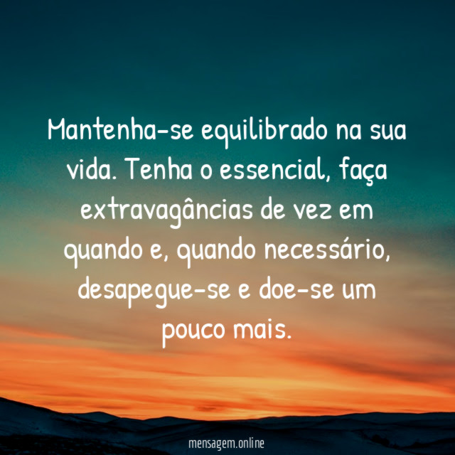 Vida equilibrada