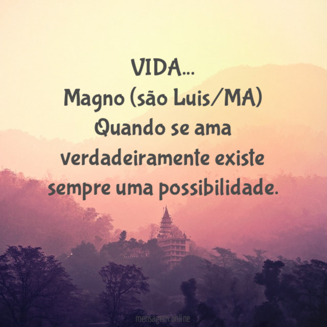 VIDA… Magno (são Luis/MA)