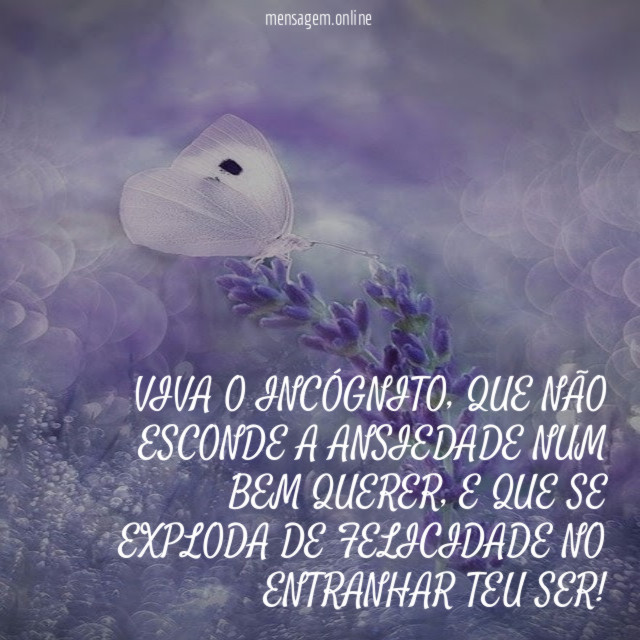 VIVA O INCÓGNITO