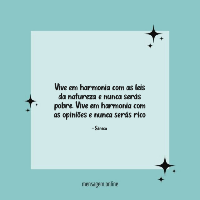 Vive em harmonia
