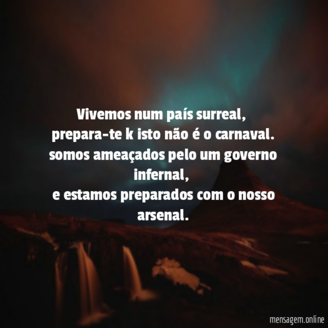 Vivemos num país surreal