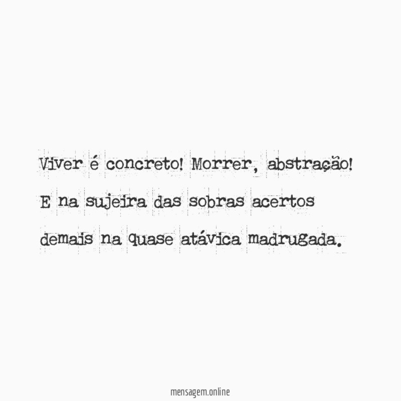 Viver é concreto