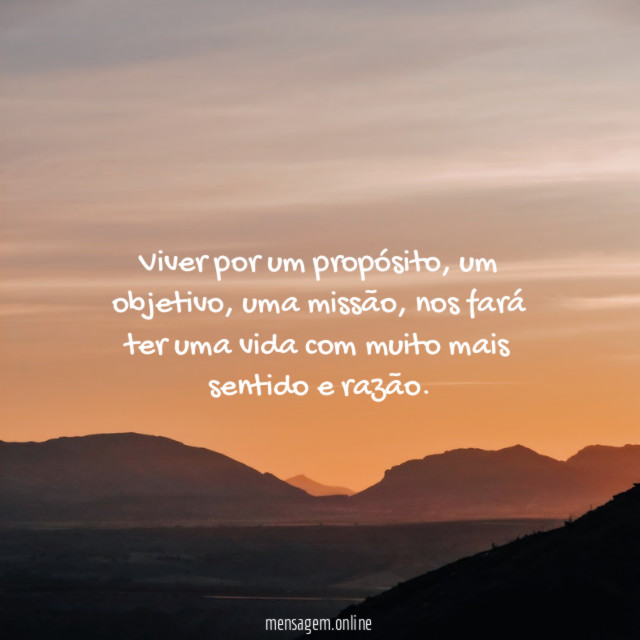 Viver por um propósito