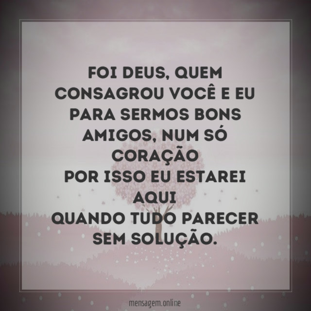 Você e eu, amigos sim