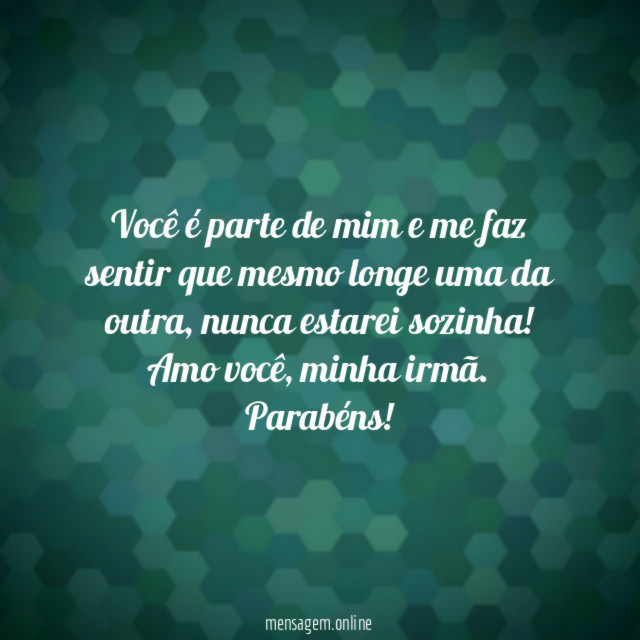 Você é parte de mim e me faz