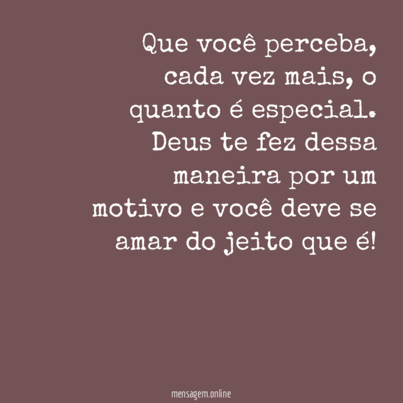 Você é único(a)!