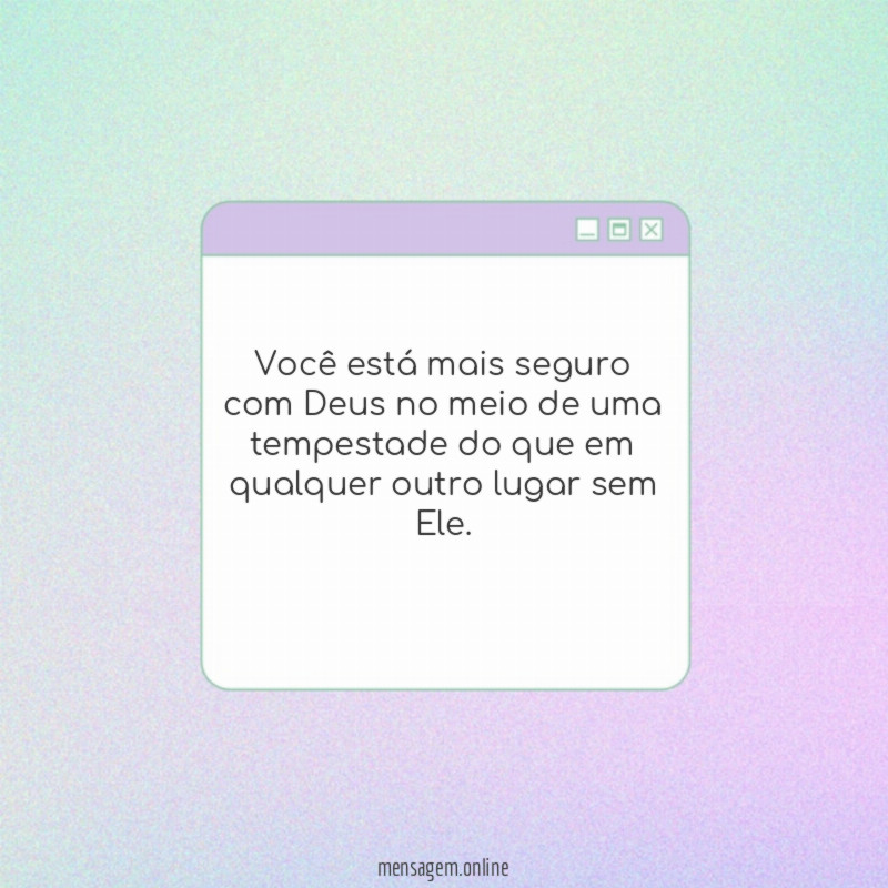 Você está mais seguro