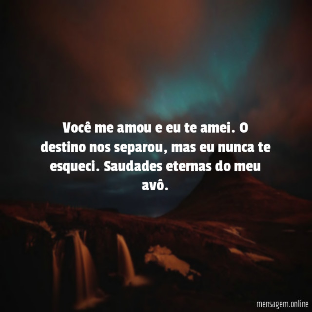 Você me amou e eu te amei