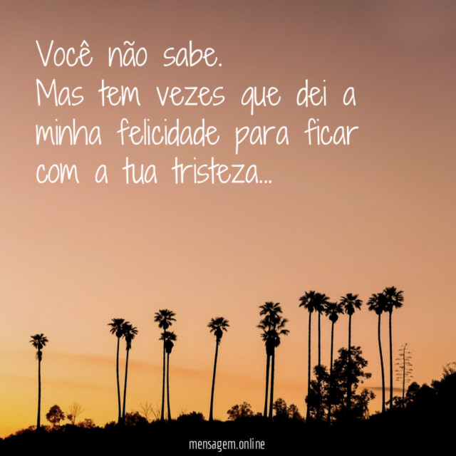Você não sabe