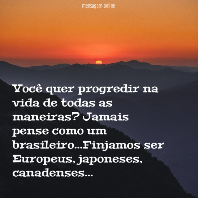 Você quer progredir na vida de todas as maneiras