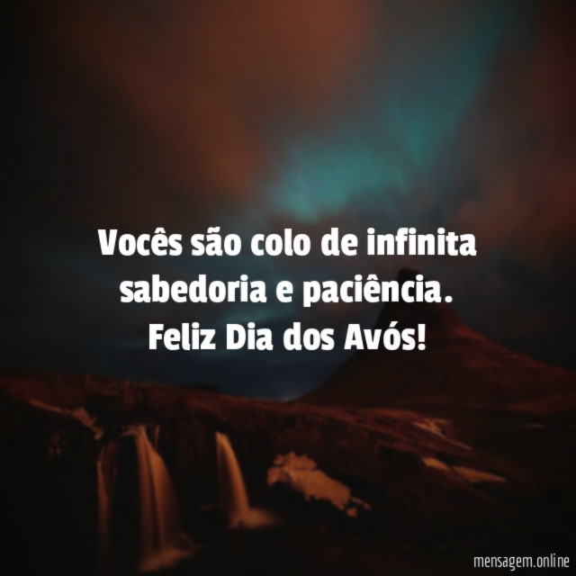 Vocês são colo de infinita sabedoria e paciência
