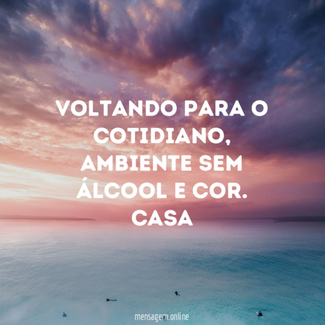 Voltando para o cotidiano
