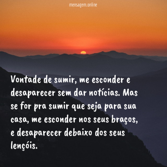 Vontade de sumir