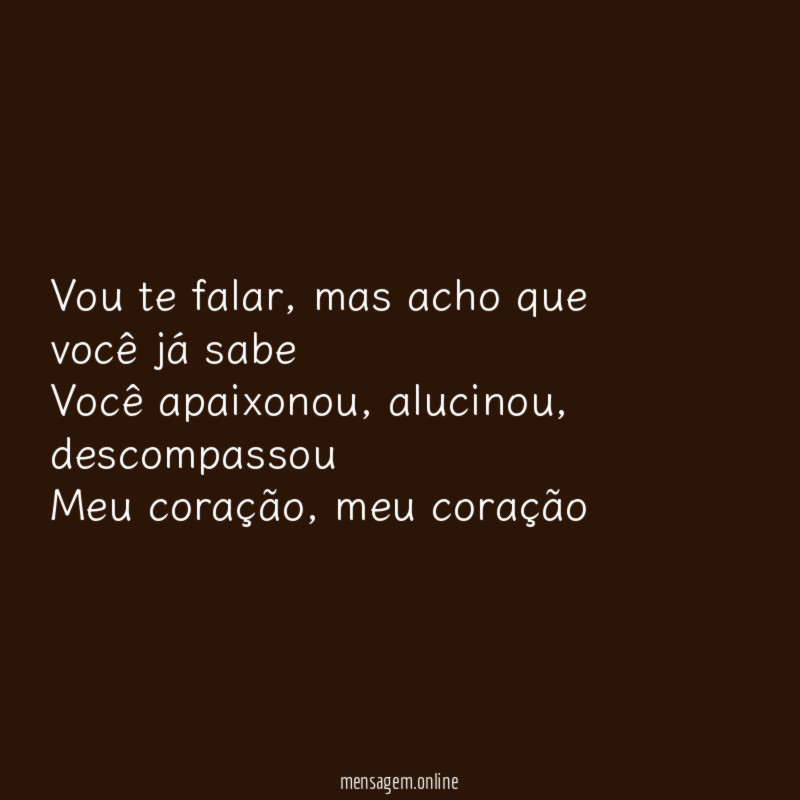 Vou te falar