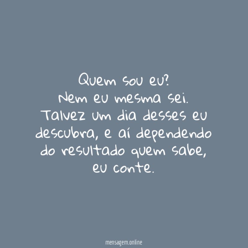 Quem sou eu