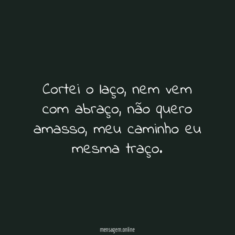 Cortei o laço