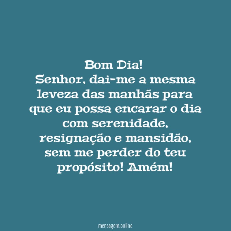Bom Dia!