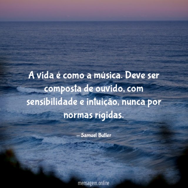 A vida é como a música