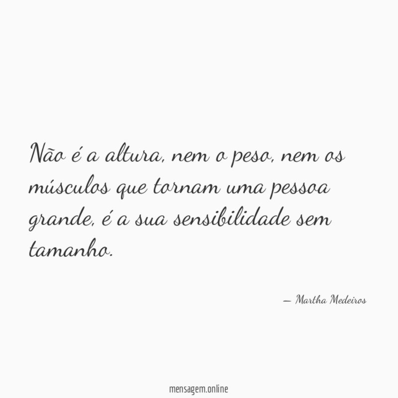 Não é a altura