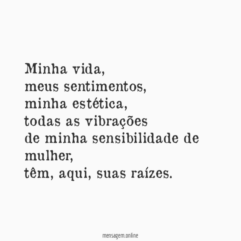 Minha vida