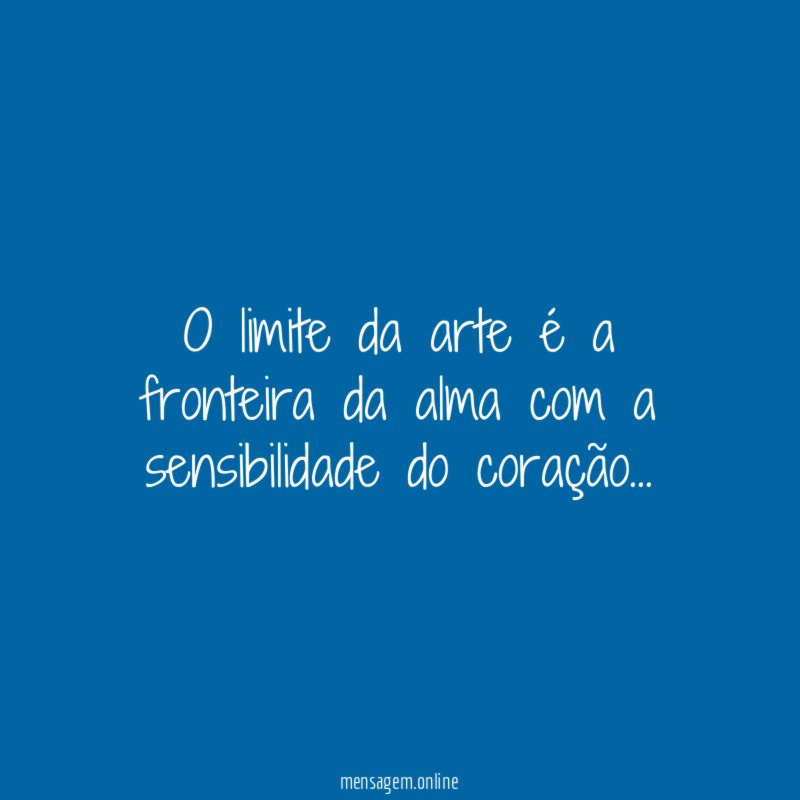 O limite da arte é a fronteira da