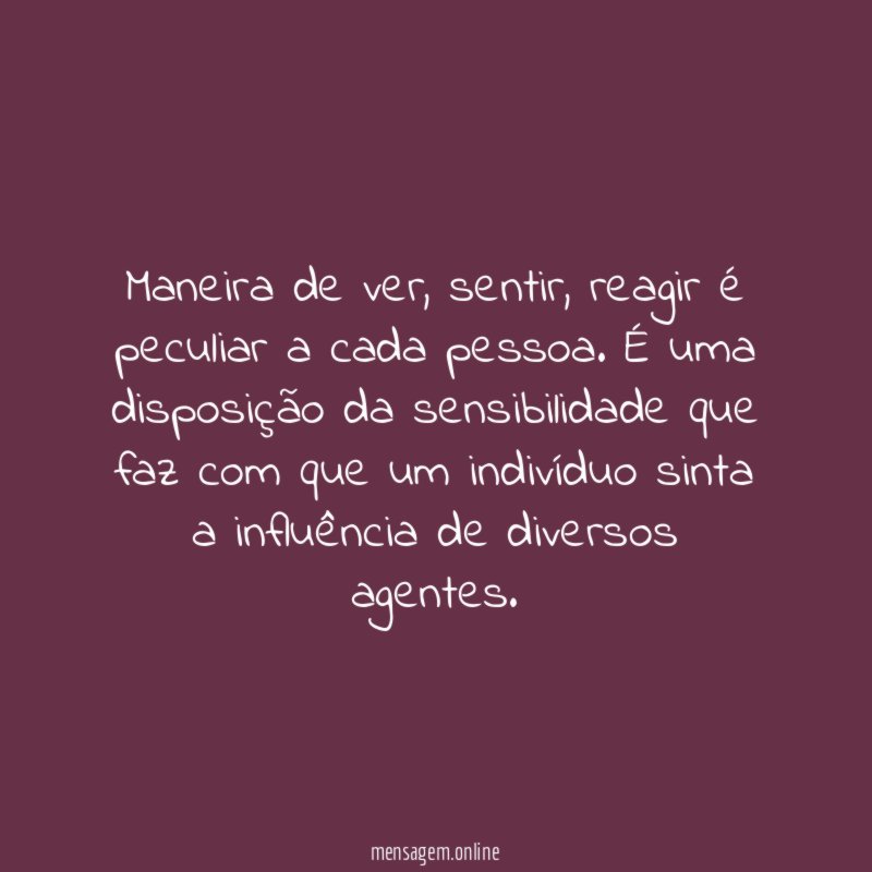 Maneira de ver