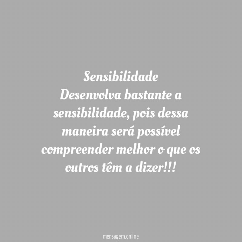 Sensibilidade