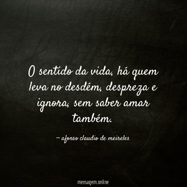 O sentido da vida