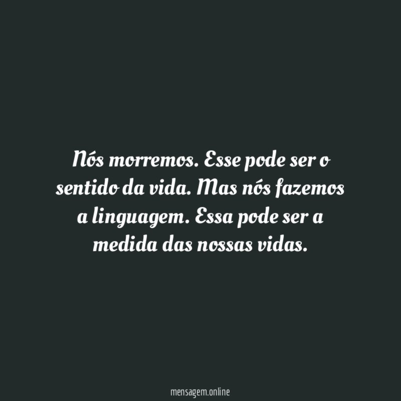 Nós morremos
