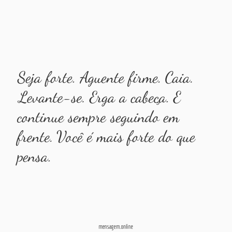 Seja forte