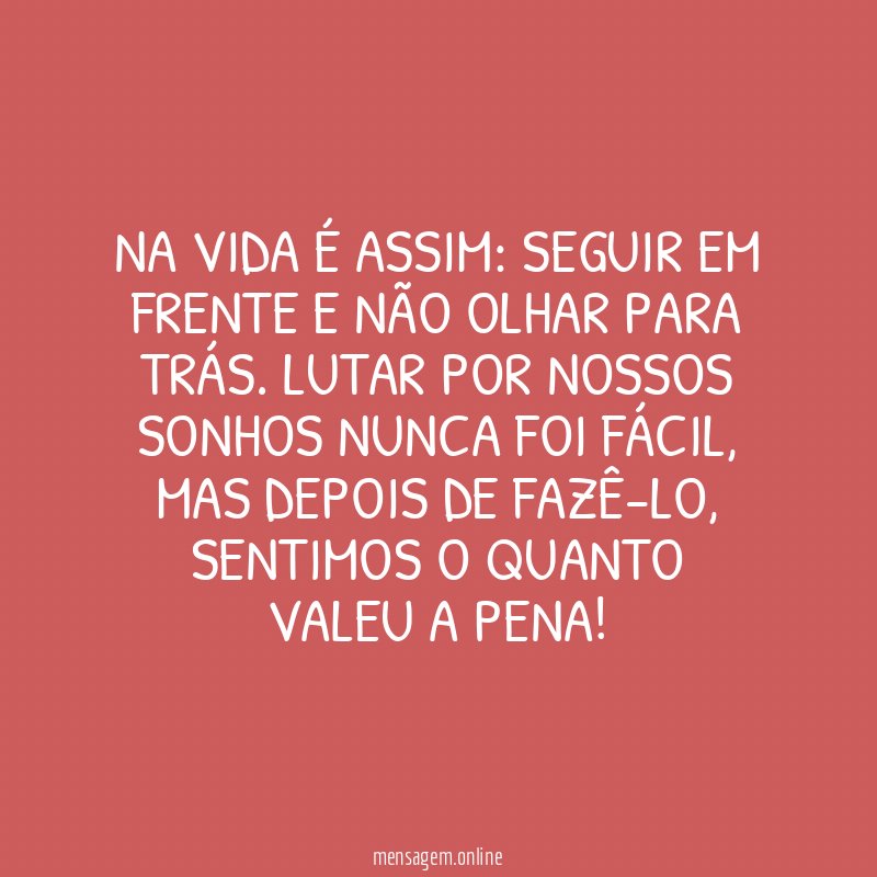 Na vida é assim