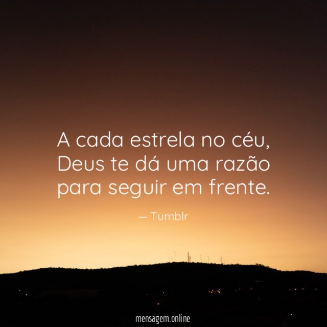 A cada estrela no céu