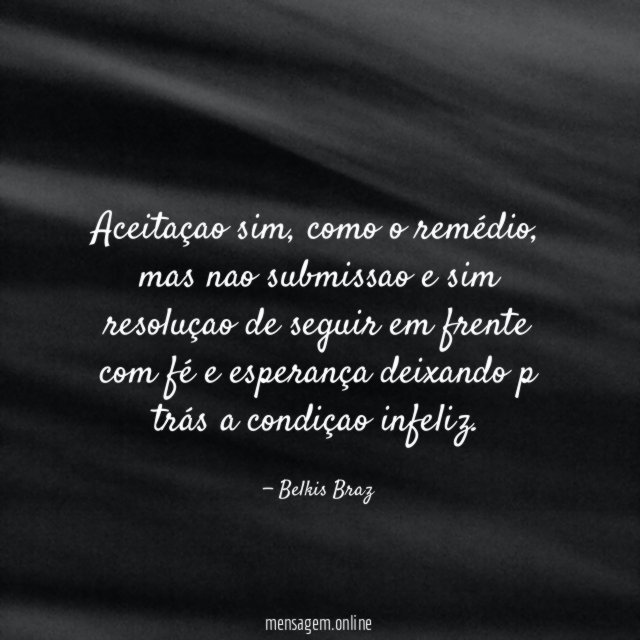 Aceitaçao sim