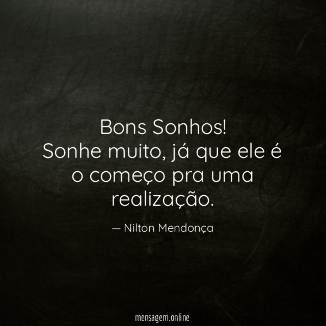 Bons Sonhos