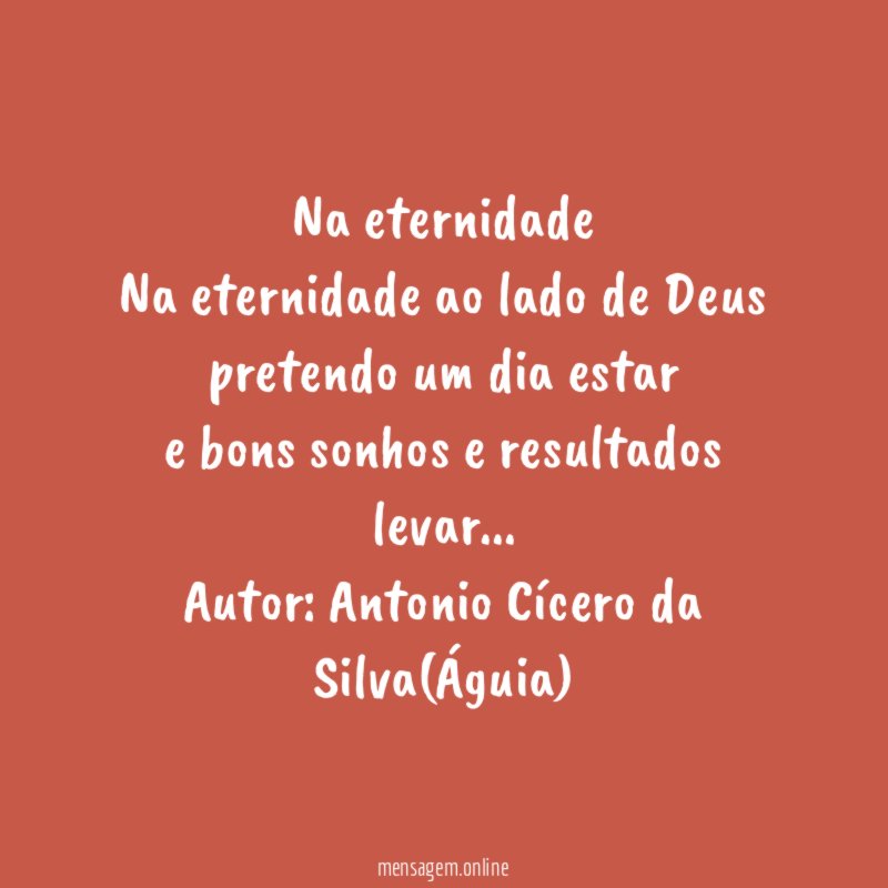 Na eternidade