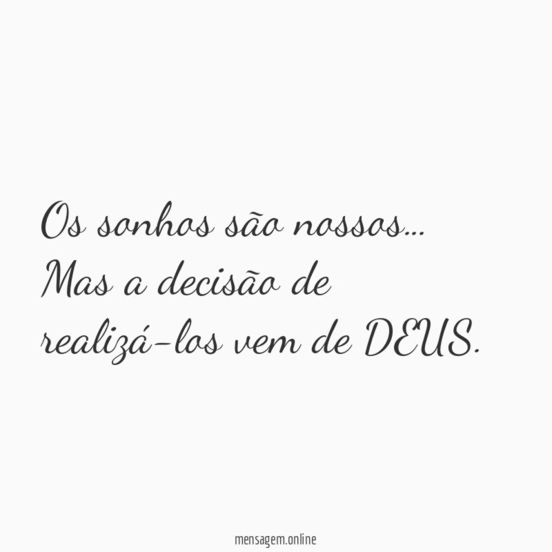 Os sonhos são nossos