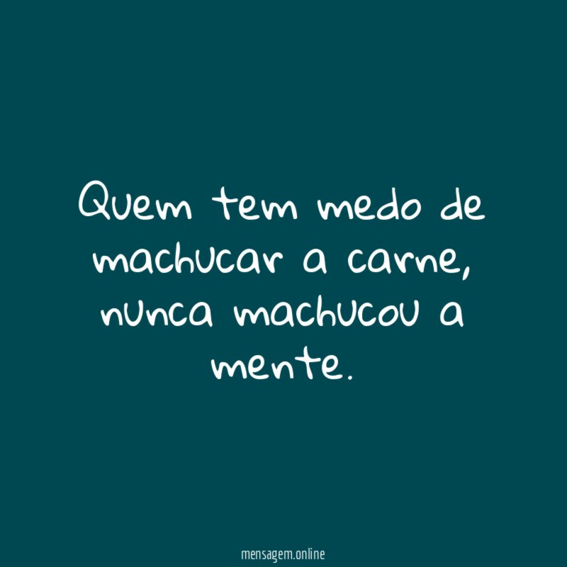 Quem tem medo de machucar a carne