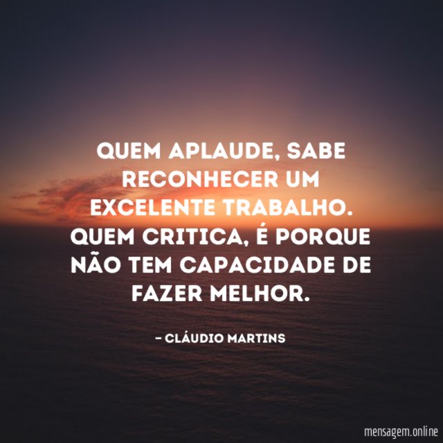 Quem aplaude