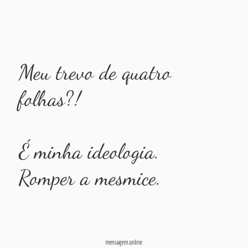 Meu trevo de quatro folhas