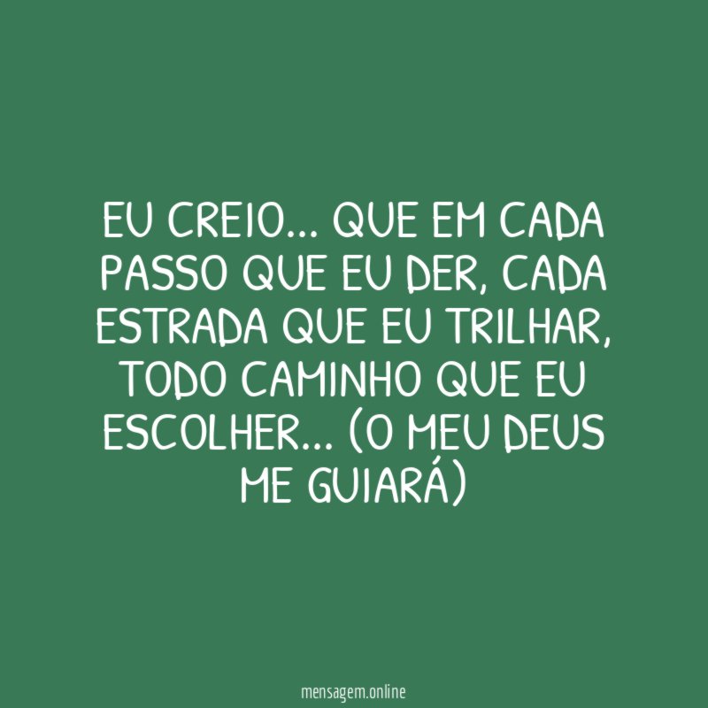 Eu creio