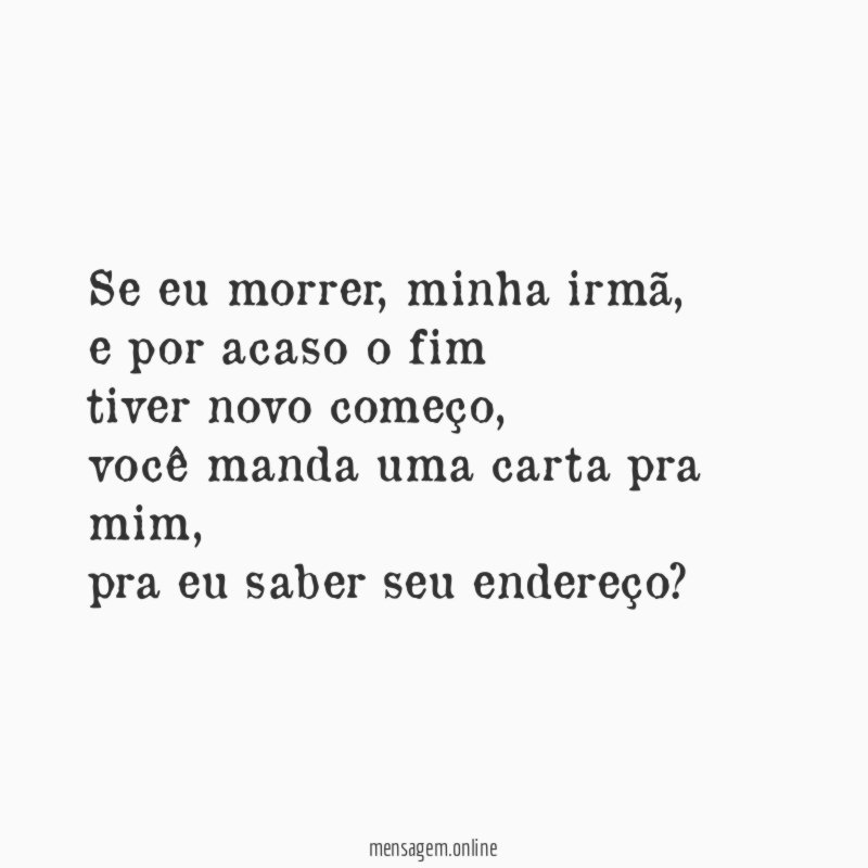 Se eu morrer