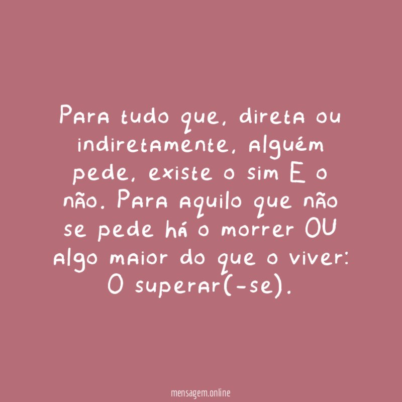Para tudo que
