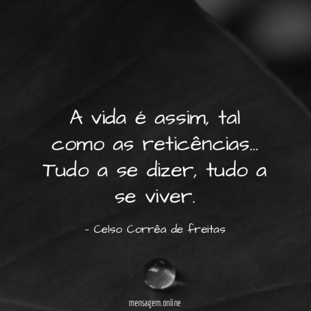 A vida é assim
