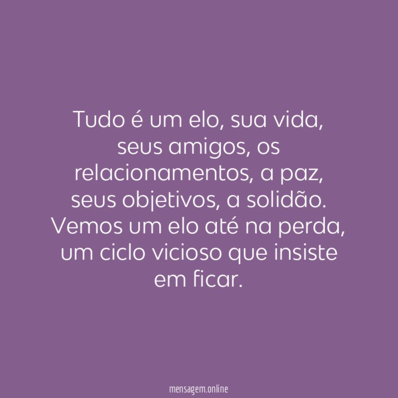 Tudo é um elo