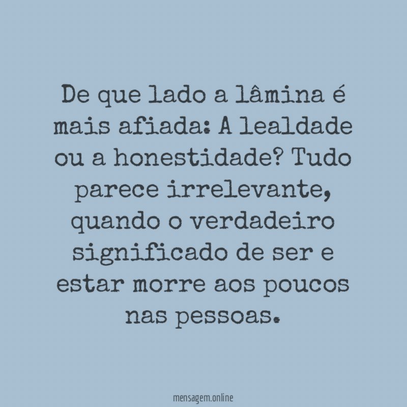 De que lado a lâmina é mais afiada