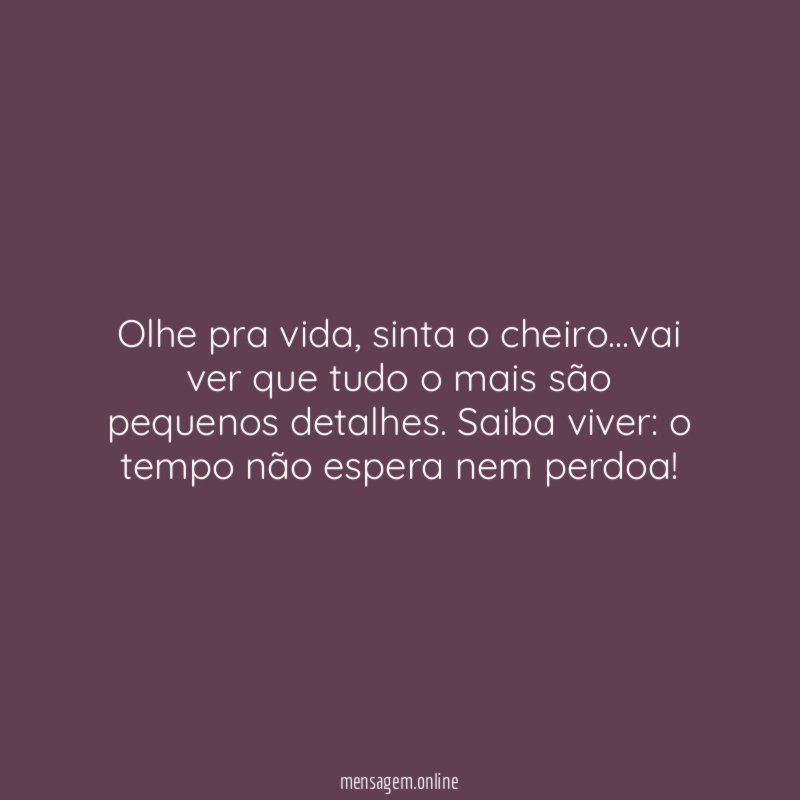 Olhe pra vida