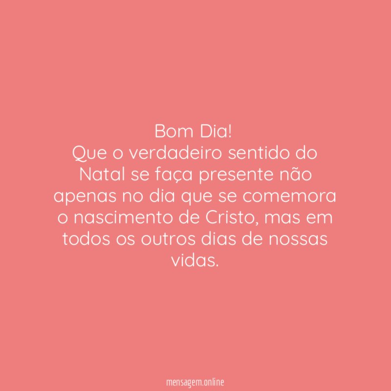 Bom Dia!