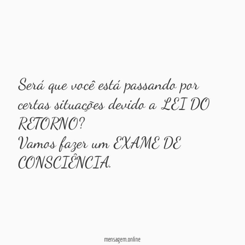 Será que você está passando por certas situações